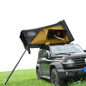 Modern Waterproof Four Season Double Layer Roof Top Tent Aluminum Poles Ladder Hard Shell Polyester Fabric Quick