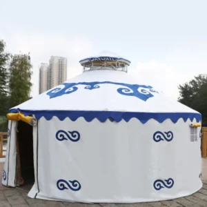 Modern Waterproof Painted Steel Frame Custom Solar Wedding Mongolian Yurt Tent