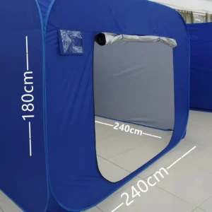 Modular Foldable Single-Layer Polyester Emergency Relief Tent, 3-4 Person, Oval Shelter