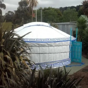 Mongolia Yurta Wooden Houses Outdoor Traditional Dome Glamping Yurt Tent 5m