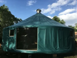 Mongolian Australian Yurt Tent with Aluminum and Bamboo Frame for Outdoor Use