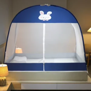 Mongolian Folding Pop-Up Mosquito Net 100% Polyester for Outdoor and Home Use
