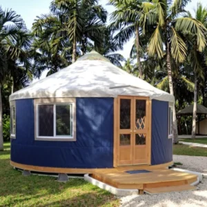 Mongolian Yurt Camping Tent Double Layer Four-Season Thickened Waterproof PVC Oxford
