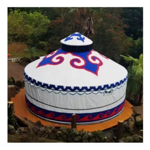 Mongolian Yurt Camping Tent Four-Season Thickened Waterproof PVC Canvas