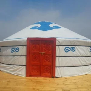 Mongolian Yurt Canvas Yurt Luxury Mongolian Outdoor Traditional Wooden Yurt 6m