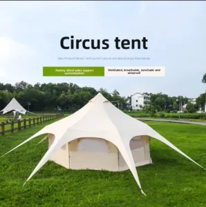 Mongolian Yurt Tent 8+ Person Double Layer Cotton Oxford Glamping Camping Shelter Waterproof 3000mm Steel Frame 4 Season