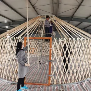 Mongolian Yurta Glamping Dome Yurt House with Bathroom