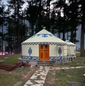 Mongolian Yurta Traditional House Design Wooden Yurt Style Tents 8m