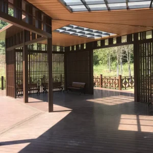 Motorized Outdoor Waterproof Aluminum Garden Pergola Gazebo