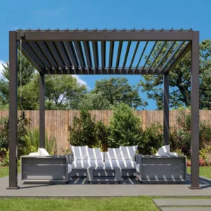 Motorized Waterproof Pergola Canopy for Outdoor Patio Garden