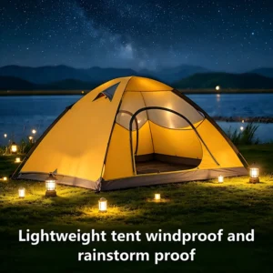 Mountaineering Camping Tent Lightweight High Mountain Rainproof 3000mm Waterproof Nylon Coated Silicone Double Layer Two Person