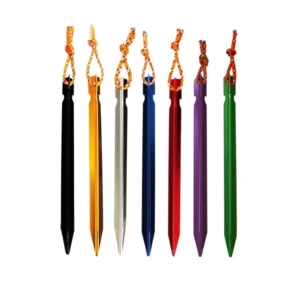 Multi-Color Lightweight 18 cm Y-Shaped Aluminum Camping Tent Stakes