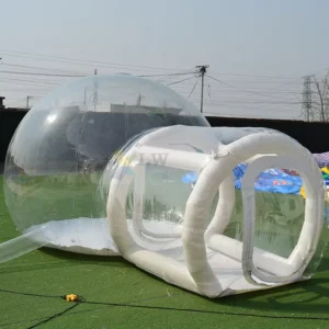 Multi-Color PVC Camping Bubble Tent Transparent Inflatable Dome Tent with Electric Air Pump for Kids