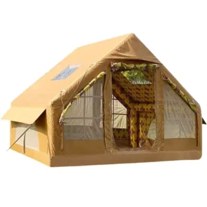 Multi Window Front Hall Inflatable Four Season Camping Tent Cotton Waterproof Portable Outdoor Tent One Bedroom Living Room