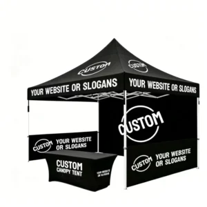 Multi-scene Commercial Trade Show Tent Custom Logo Printed Pop up Canopy for Expo Market Stall Outdoor Promotion Event