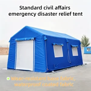 National Standard Emergency Epidemic Prevention Disaster Relief Tent 12㎡ Earthquake-Resistant Cotton Inflatable Tent