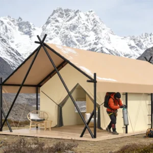 Neptune Series Luxury Four Season Safari Lodge Tent Premium Double Layer 80km h Windproof Glamping Accommodation (5x7m) One
