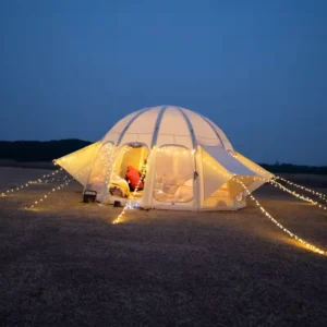 New Arrival Air Glamping Easy Setup Waterproof and Windproof Tent 4 Seasons Oxford Inflatable Camping Tents