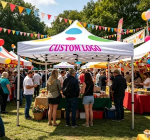 New Arrival Latest Design Quick-Install Printed Custom Gazebo Outdoor Popup Business Use Tent