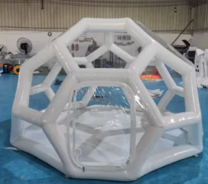 New Design Football Shape Inflatable Bubble House Transparent Camping Tent for Sale