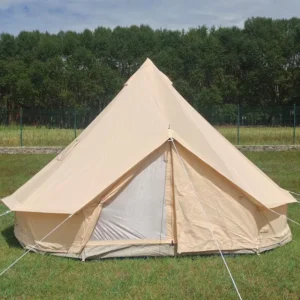 New Design High Quality Bell Canvas Four Season Waterproof 3000mm Quick Automatic Opening Beach Outing Tourist Foldable Tent