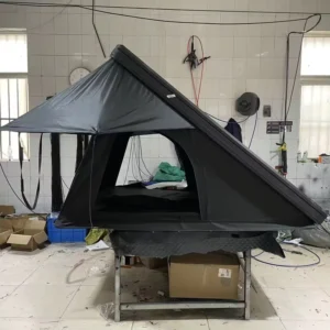 New Factory RTT Large Space Slim Triangle Aluminum Hard Shell Vehicle Rooftop Tent for 2 3 Person