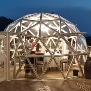New Fashion Luxury Waterproof Outdoor Glamping Dome Tent House Customizable