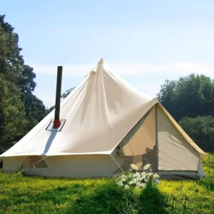 New Luxury 3M 4M 5M 4 Persons Winter Mongolian Canvas Outdoor Glamping Camping Yurt House Bell Tents Cover