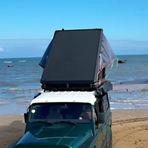 New Outdoor Camping SUV Rooftop Tent Aluminum Alloy Oxford Fabric 2 3 Person Capacity Four Season Double Layer 3000mm