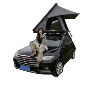 New Ultra Thin Triangle Clamshell Roof Top Tent All Season Waterproof Aluminum Hard Shell Oxford Fabric Car Camping