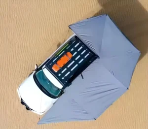 New Version 2M Boneless Aluminum Alloy Fan-shaped 360 Degree Waterproof Four-season Oxford Cloth Rooftop Awning Free Standing