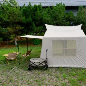 Newest Design Large Inflatable Glamping Beach Tent 4 Sides 8 Person Capacity Luxury Waterproof PVC Light Weight Outdoor Camping