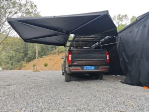 Newest Easy to Open Retractable 270Car Side Awning Aluminum Frame Oxford Fabric Four Season Waterproof for Outdoor Travel