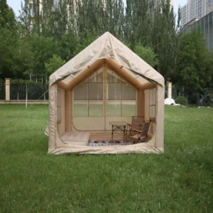 Newest Style Inflatable Glamping Tent with One Bedroom Structure Made in China Featuring Durable Oxford Fabric