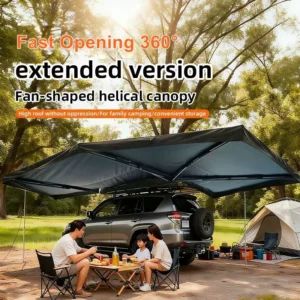 OEM 360 Degree Car Awning Full Circle Instant Pop up Sunshade Fit for SUV Waterproof Car Side Tent 2.5M
