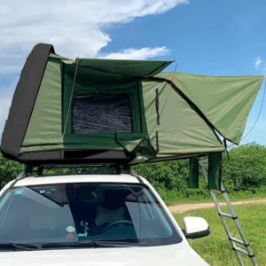 OEM Aluminum Hard Shell Double Layer Four-Season Quick Automatic Opening Car Roof Top Tent Outdoor Folding Camping Rooftop Tent