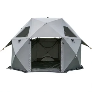 OEM Custom Geometric Glamping Tent With Mesh Windows Multi Person Waterproof Outdoor Camping Factory Supplier