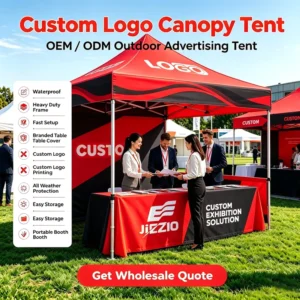 OEM ODM Custom Printed Pop up Canopy 10x10ft Commercial Waterproof Tent for Trade Show Events