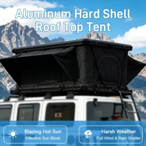 OEM ODM Factory Price 4×4 Luxury Outdoor Camping Wildland Hardshell Rooftop Tent Aluminum for SUV