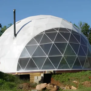 OEM ODM Modern 7m Outdoor Resort Igloo House Luxury Glamping Hotel Kit with Bathroom Aluminum Poles Canvas Fabric for Events