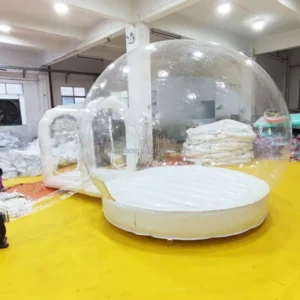 OEM ODM Outdoor Party PVC Inflatable Bubble Camping Tent 10ft Clear Transparent Inflatable Bubble Dome House with Blower