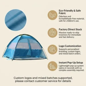 OEM ODM Outdoor Patio Beach Sunshade Tent UV Protection Waterproof Manual Easy Assembly Canopy One Bedroom Camping Shelter
