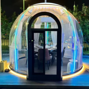 OEM ODM PC Starry Sky Outdoor Villa Dome Tent Custom Size UV resistant Transparent Easy Installation European Design 3 Year