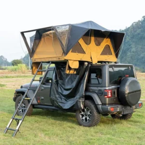 OEM ODM Soft Shell Rooftop Tent Yellow Camping Car Tent for Outdoor Camping 4 Season