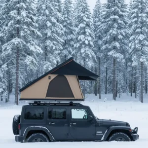 OEM Outdoor 4×4 Camping Waterproof 4 People SUV Aluminium Top Tent Alloy Rooftop Tent Triangle Hard Shell Top Roof Tent