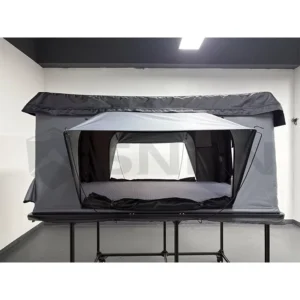 OEM Outdoor Waterproof Four-Season Double-Layer Foldable Soft Shell Inflatable Rooftop Tent for 3-4 Person Car Camping