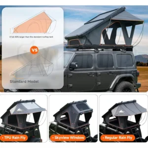 OEM SH02 Polyester Hard Shell SUV Rooftop Tent, 30-Second Opening, Four-Season Fireproof
