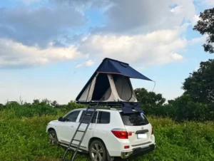 OEM Supplier Custom Logo Tent Top Quick Open Lightweight Heavy Duty 2 Person RTT with Ladder for Camping Outdoor Roof Tent