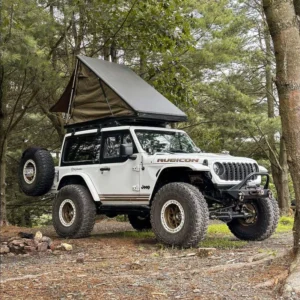OEM Vietnam Off-Road Outdoor Camping Car Rooftop Tent 87 lb Lightweight Triangle Roof Tent