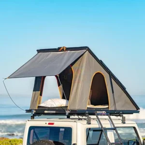 OEM Vietnam Single Triangle Car Rooftop Tent, Waterproof Awning, Hard Shell